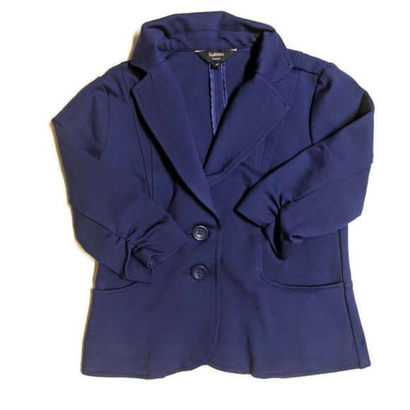 2/$25 Blue crop blazer - Picture 4 of 6